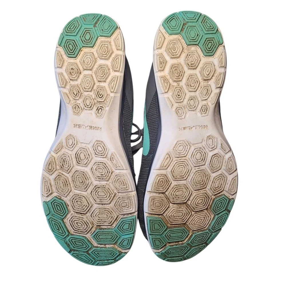 Nike Flex TR 6 Women’s Training Shoes Gray Teal Size 8.5 Lightweight